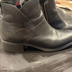 Timberland Women's Sleek Black Ankle Booties